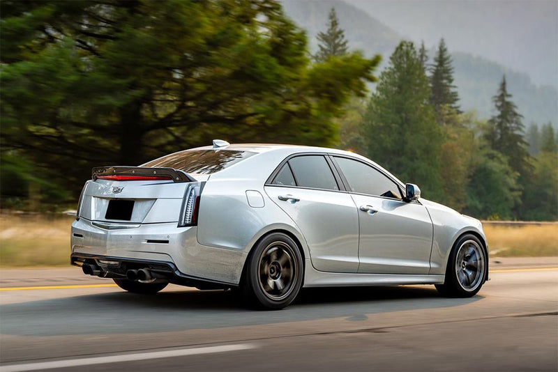 Carbon Fiber Spoiler w/ Wickerbill for the Cadillac ATS-V Sedan and Coupe