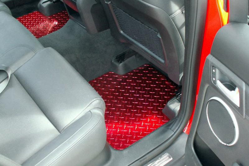 Pontiac G8 Diamond Plate Aluminum Power Coated Floor Mats